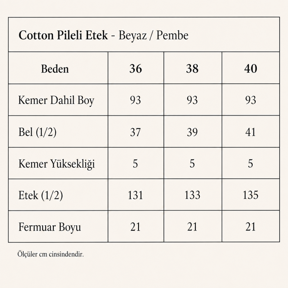 Cotton Pileli Etek - Pembe